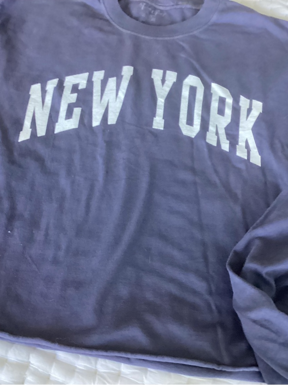 New York Navy Crewneck Sweatshirt